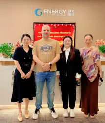 The customer from Italy Visit our company